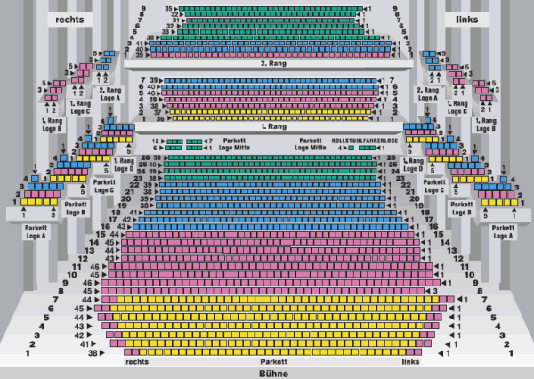 Saalplan Deutsche Oper Berlin