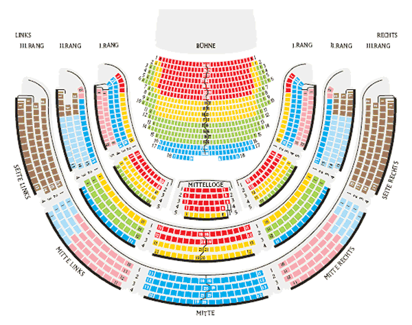 Saalplan Staatsoper unter den Linden